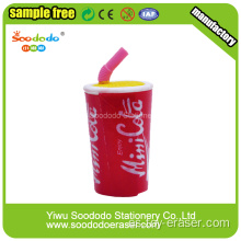 3d Cola Shaped Decor Eraser Art Gifts